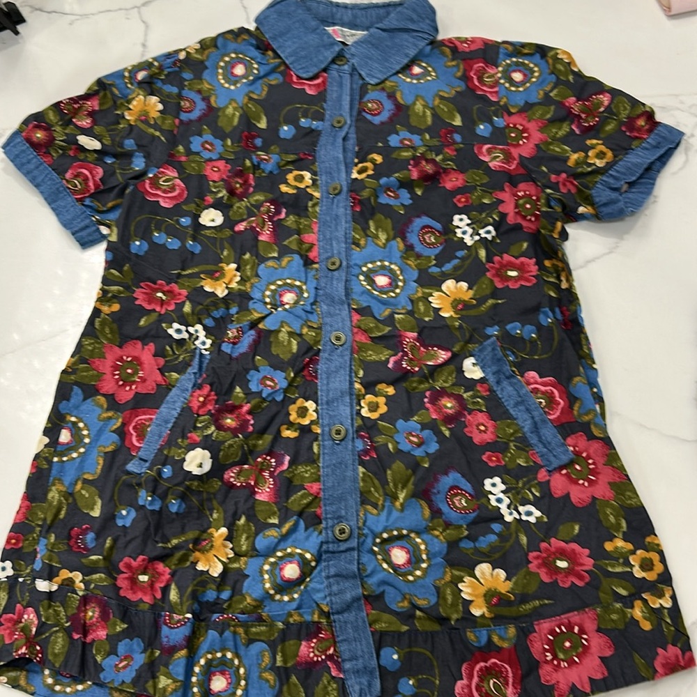 One A Todlers Button Down‎ Dress. Size T4